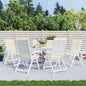 Garden Highback Chair Cushions 6 Pcs Fabric