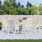 Garden Highback Chair Cushions 6 Pcs Fabric