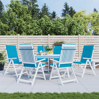 Garden Highback Chair Cushions 6 Pcs Fabric