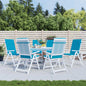 Garden Highback Chair Cushions 6 Pcs Fabric