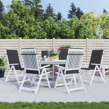Garden Highback Chair Cushions 6 Pcs Fabric