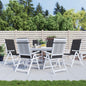 Garden Highback Chair Cushions 6 Pcs Fabric