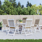 Garden Highback Chair Cushions 6 Pcs Fabric