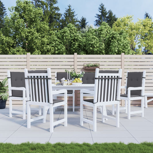 Garden Lowback Chair Cushions 6 Pcs Oxford Fabric