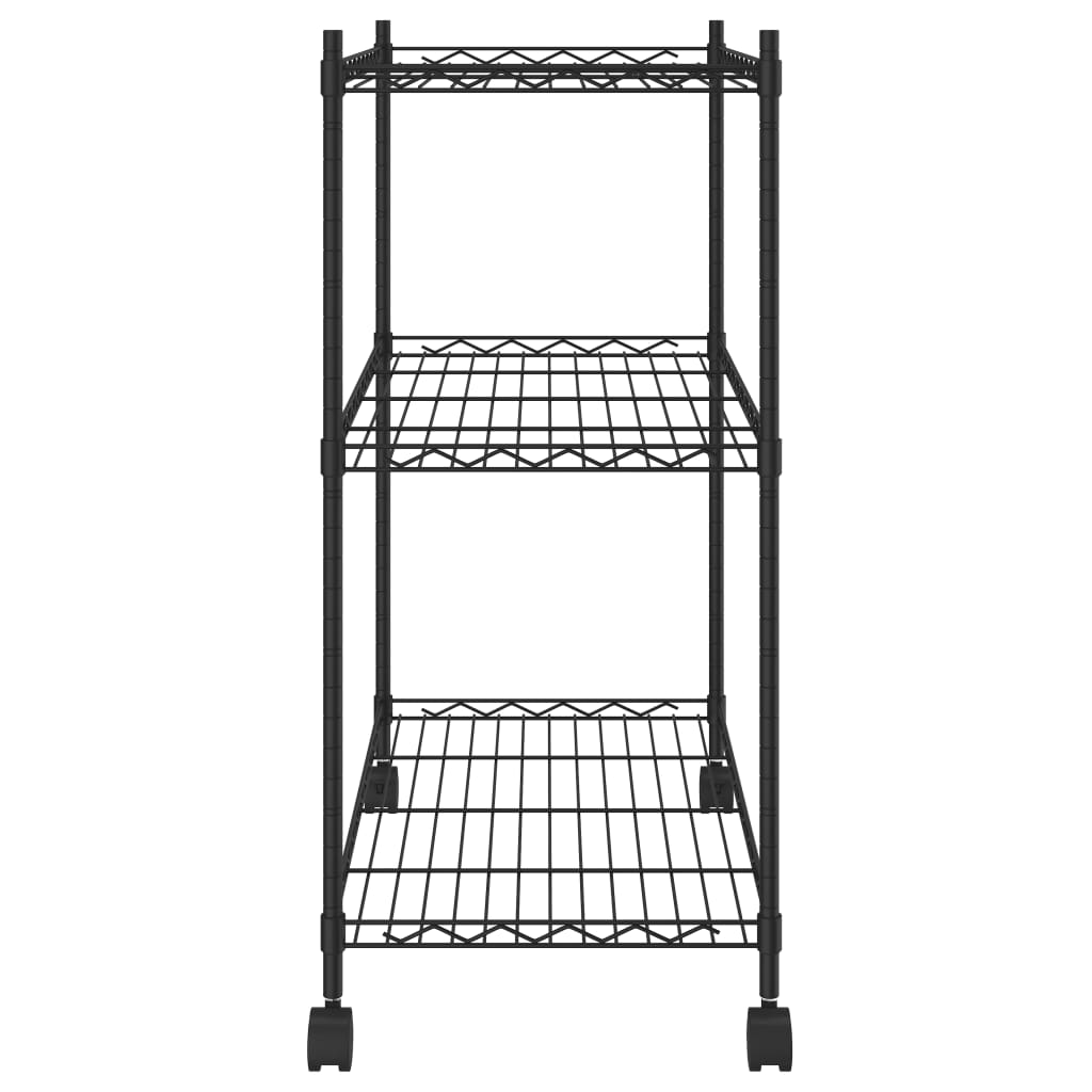 3-Tier Storage Rack With Wheels 150 Kg