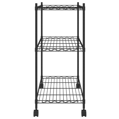 3-Tier Storage Rack With Wheels 150 Kg