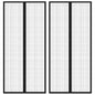 Insect Door Curtain 2 Pcs Magnet Black