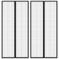 Insect Door Curtain 2 Pcs Magnet Black