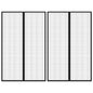 Insect Door Curtain 2 Pcs Magnet Black