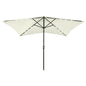 Garden Parasol With Leds And Steel Pole 2X3 M