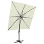4-Tier Garden Parasol With Aluminium Pole 250X250 Cm