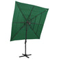 4-Tier Garden Parasol With Aluminium Pole 250X250 Cm
