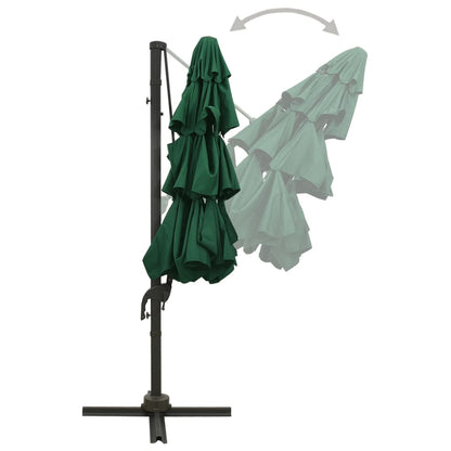 4-Tier Garden Parasol With Aluminium Pole 3X3 M