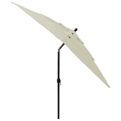 3-Tier Garden Parasol With Aluminium Pole