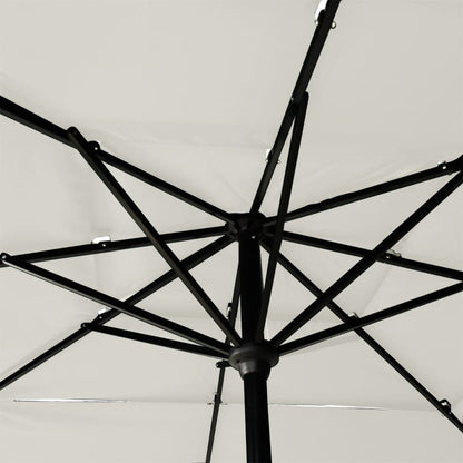3-Tier Garden Parasol With Aluminium Pole