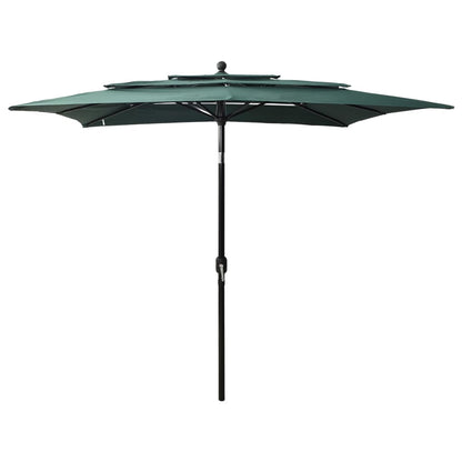 3-Tier Garden Parasol With Aluminium Pole