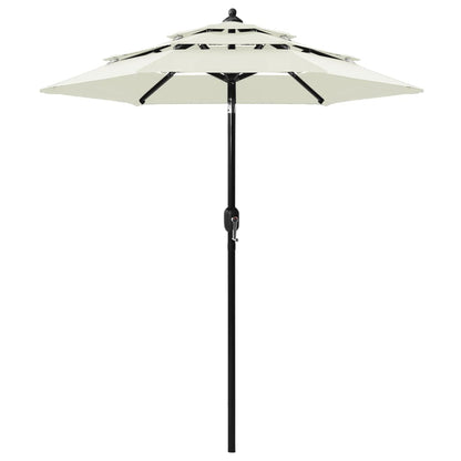 3-Tier Garden Parasol With Aluminium Pole