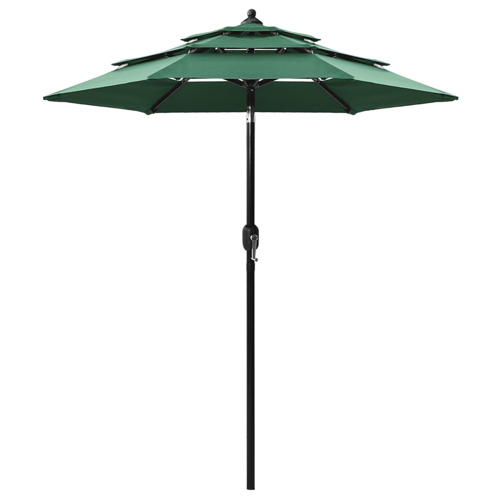 3-Tier Garden Parasol With Aluminium Pole