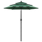 3-Tier Garden Parasol With Aluminium Pole