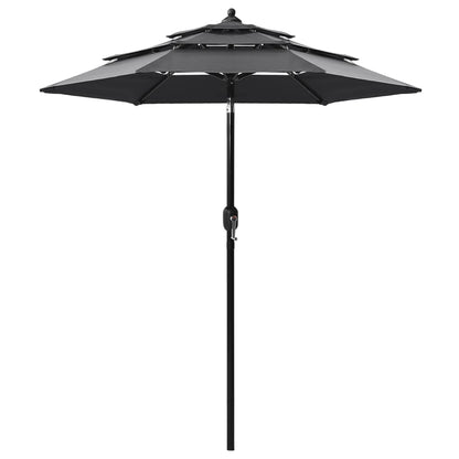 3-Tier Garden Parasol With Aluminium Pole