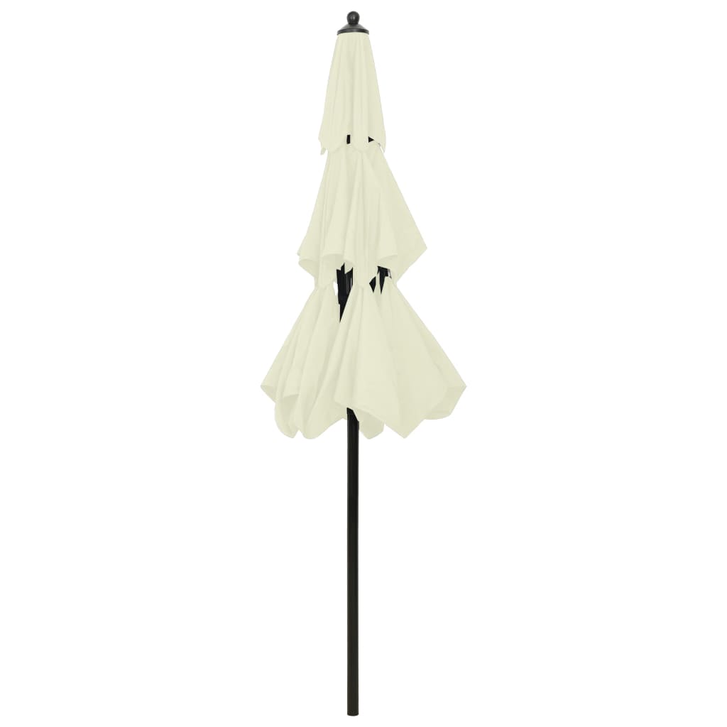 3-Tier Garden Parasol With Aluminium Pole