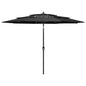 3-Tier Garden Parasol With Aluminium Pole