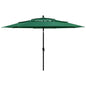 3-Tier Garden Parasol With Aluminium Pole