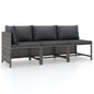 Garden Sofa With Cushions Poly Rattan