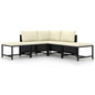 Garden Sofa With Cushions Poly Rattan