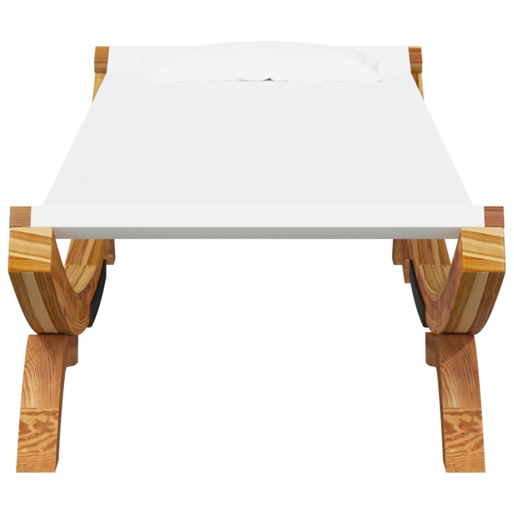 Outdoor Lounge Bed Solid Bent Wood