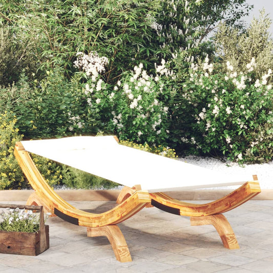 Outdoor Lounge Bed Solid Bent Wood