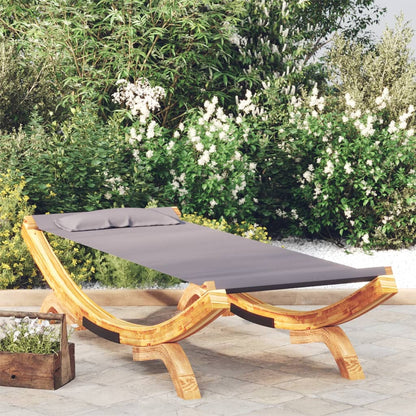 Outdoor Lounge Bed Solid Bent Wood