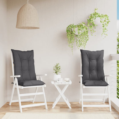 Garden Highback Chair Cushions 6 Pcs Fabric