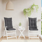 Garden Highback Chair Cushions 6 Pcs Fabric