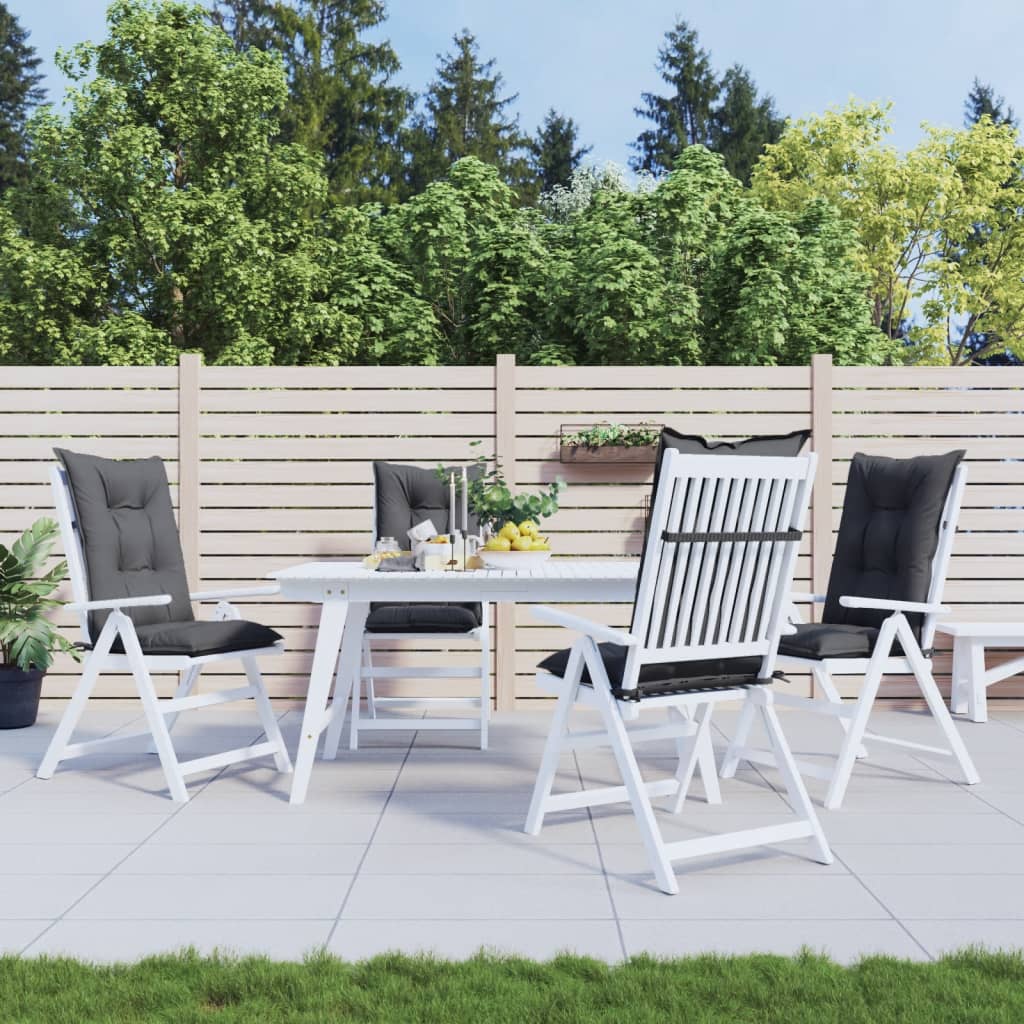 Garden Highback Chair Cushions 6 Pcs Fabric