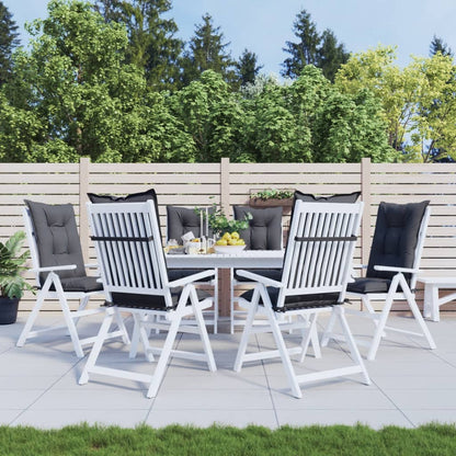 Garden Highback Chair Cushions 6 Pcs Fabric