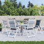 Garden Highback Chair Cushions 6 Pcs Fabric