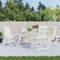Garden Highback Chair Cushions 6 Pcs Fabric