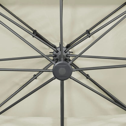 Cantilever Garden Parasol With Double Top 400X300 Cm