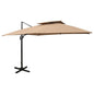 Cantilever Garden Parasol With Double Top 400X300 Cm