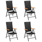 Garden Chairs 4 Pcs Poly Rattan