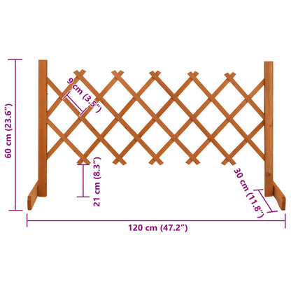 Garden Trellis Fence Solid Firwood
