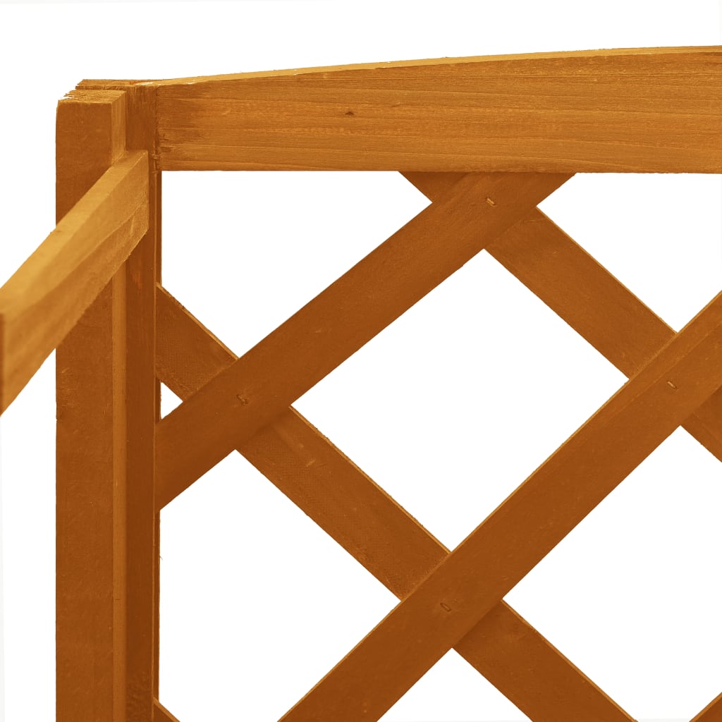 Plant Stand With Trellis 60X30X140 Cm Solid Firwood