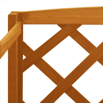 Plant Stand With Trellis 60X30X140 Cm Solid Firwood