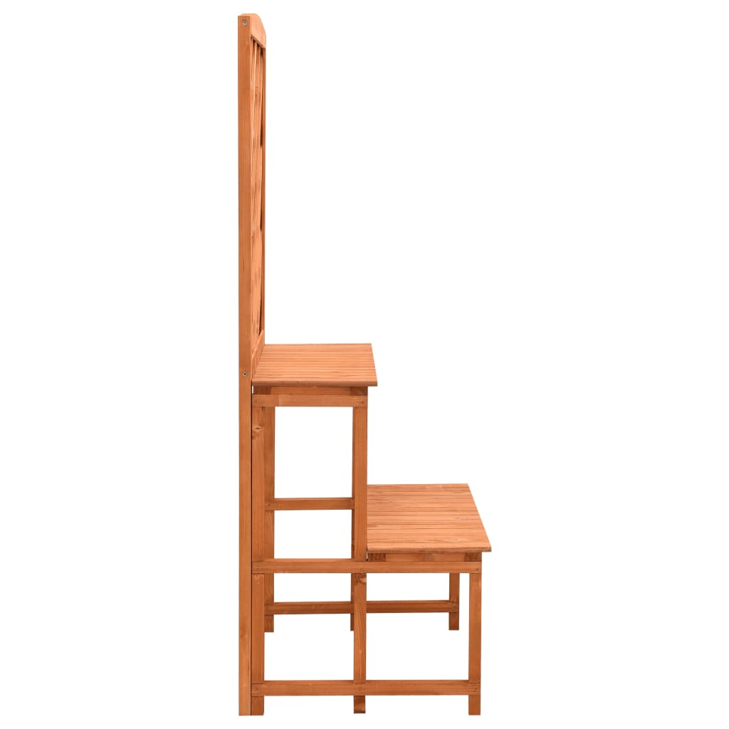 Plant Stand With Trellis 70X42X120 Cm Solid Firwood