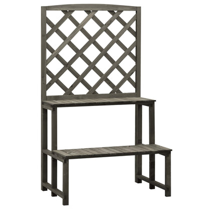 Plant Stand With Trellis 70X42X120 Cm Solid Firwood