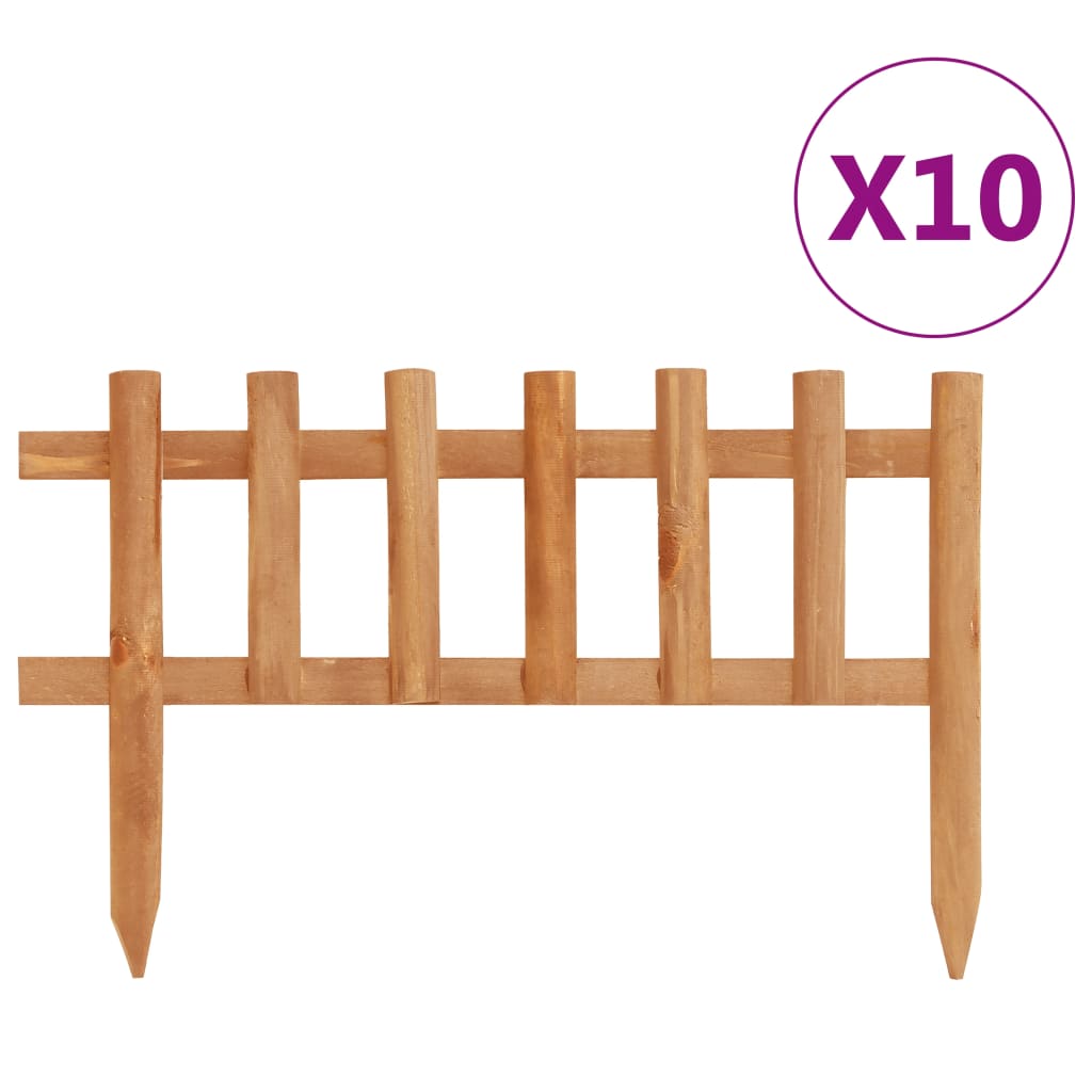 Lawn Edgings 10 Pcs Firwood 4.4 M