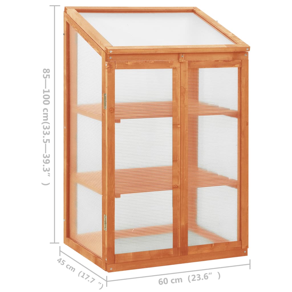 Greenhouse 60X45X100 Cm Firwood