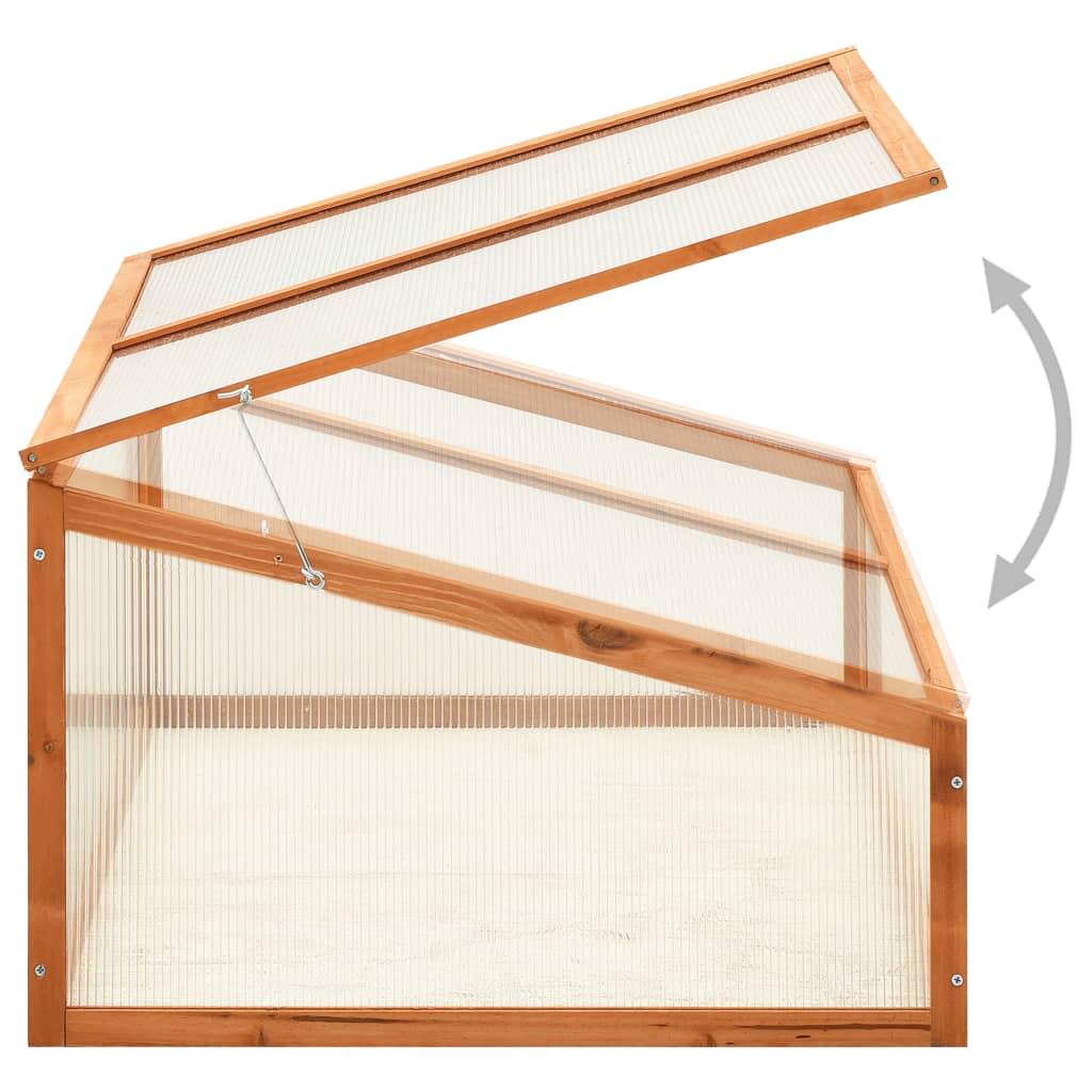 Greenhouse 100X65X40 Cm Firwood