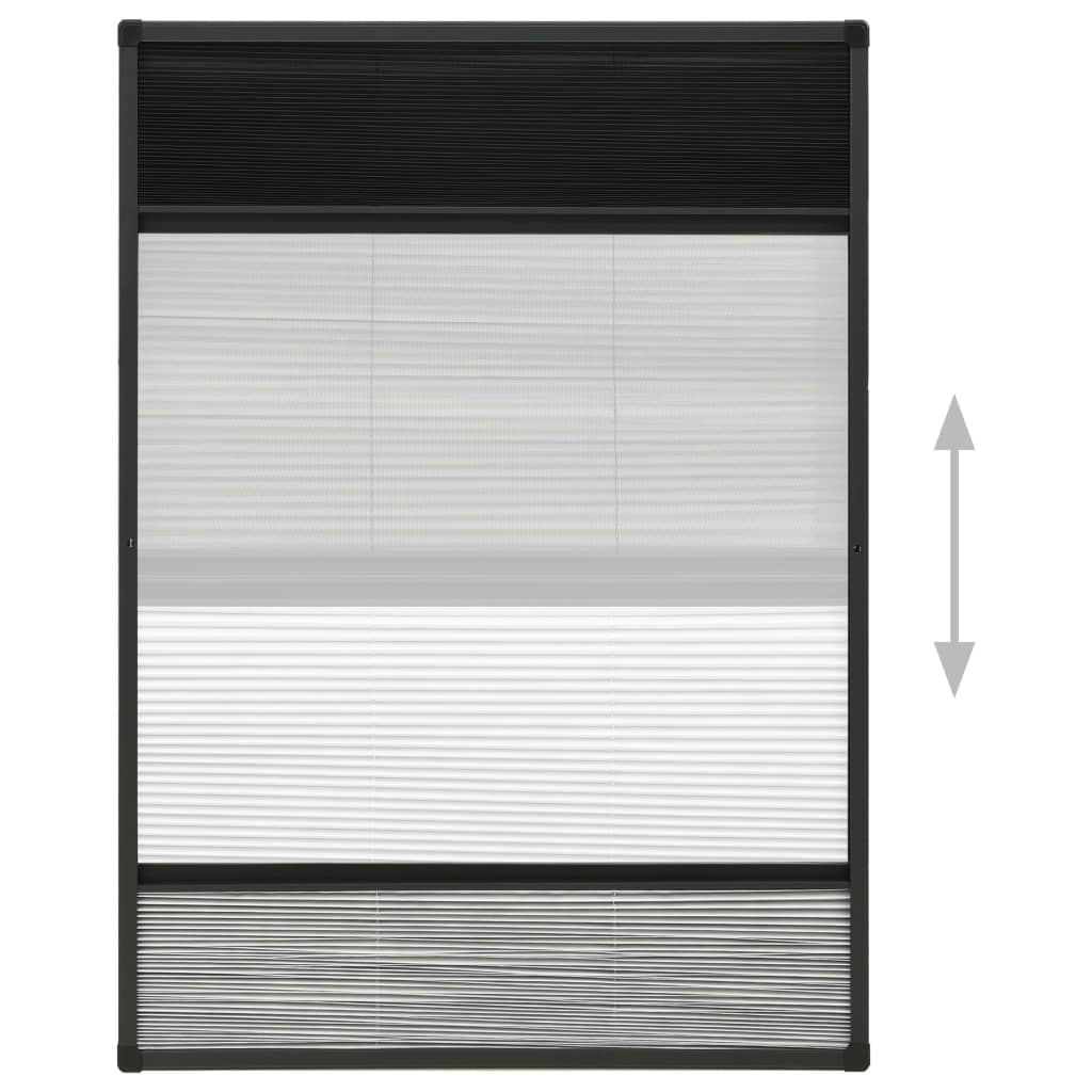Plisse Insect Screen For Windows Aluminium With Shade